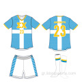 Προσαρμοσμένα ποδοσφαιρικά πουκάμισα Kit Uniform Soccer Jersey Set